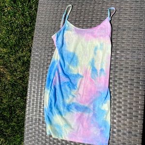 Y2K Tie dye mini dress